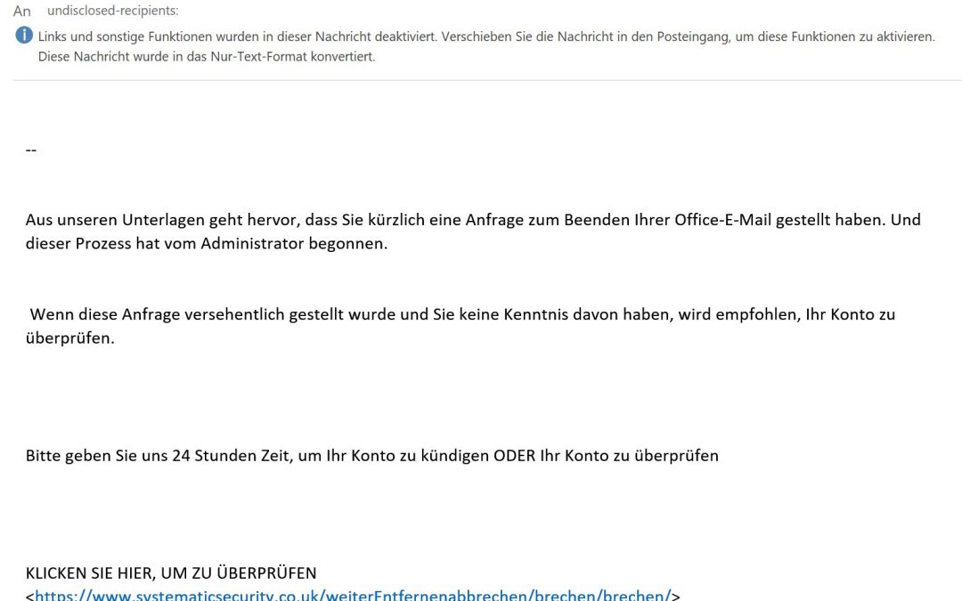 Kostenloses Webinar: Schädliche Emails erkennen ✉ (ca. 30- 45min)