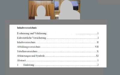 Individuelle Unterstützung / Korrekturlesen von studentischen Arbeiten